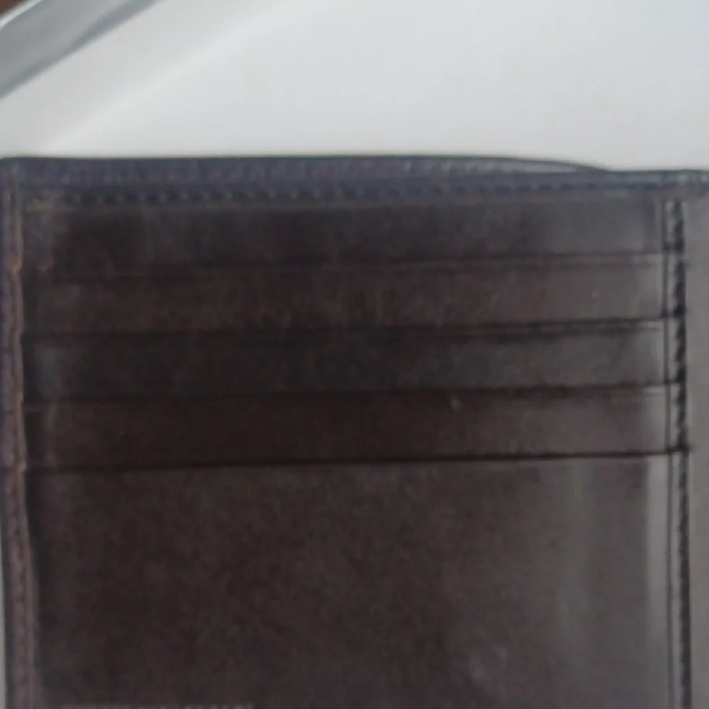 Burberry Dark Brown Leather Card Holder